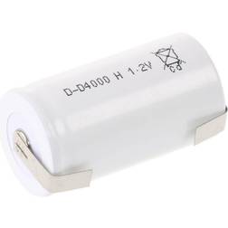 Mexcel D4000H Special-batteri R20 (D) Tåler høj temperatur, U-loddefane, Flat-Top NiCd 1.2 V 4000 mAh