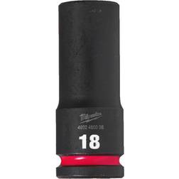 Milwaukee SHOCKWAVE 1/2" Impact Hex Deep Socket 18mm