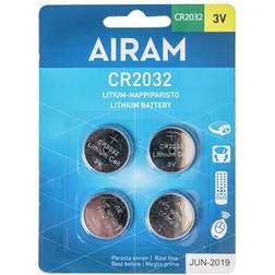 Airam Knappcellsbatteri CR2032 4/fp