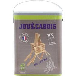 Jeu de construction Jouécabois de 200 pièces