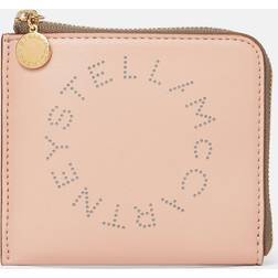 Stella McCartney Perforated Logo Zip Card Holder