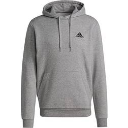 Adidas Essentials Fleece Hoodie - Medium Grey Heather/Black