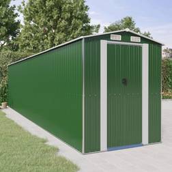 vidaXL 192 855 223 L W H Shed Green Galvanised (Gebäudefläche )