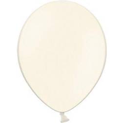 PartyDeco 100 stk Standard creme balloner str 9"