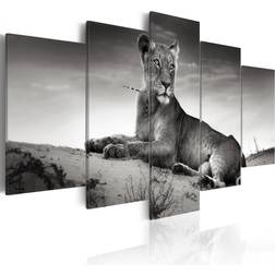 Artgeist Canvas Lioness a desert Tavla