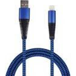 2GO Lightning Cable 1m Blå Sort