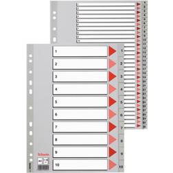 Esselte Divisori Per Rubbrica A4 PPL Numerica 1-6 100104