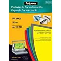 Fellowes Tapa De Encuadernar A4 PVC 180 Micras Negro 100u