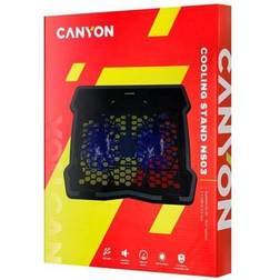 Canyon NS03 notebook cooling pad 39.6 cm (15.6" 1000 RPM Black"