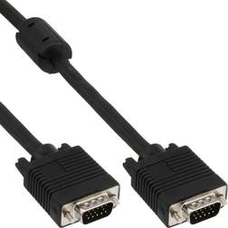 InLine 17715B 17715B-1.5 m-VGA D-Sub-VGA D-Sub-Black-Male/Male