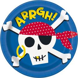 Unique Party 8 Assiettes Pirate