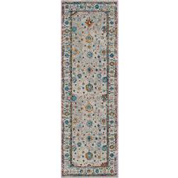 Amer Rugs Ivory Ivory & Floral Estrel Orange, Blue, White