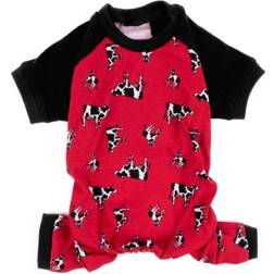 Leveret Leveret Pet Pajamas - Red Cow Dog Pajamas