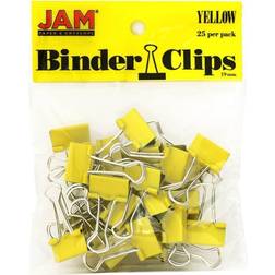 Jam Paper 3/4" 25pk Colorful Binder Clips Small