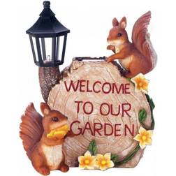 Zingz & Thingz Zingz & Thingz Solar Welcome To Our Garden Squirrels