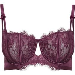 Yours Lace Satin Trim Balcony Bra