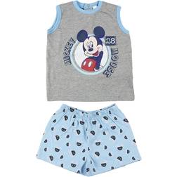 Cerda Mickey Mouse Pyjama Set - Grey/Blue