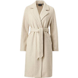 Vero Moda Fortuneaya Coat - Oatmeal Melange