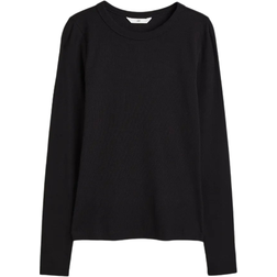 H&M Ribbed Blend Top - Black