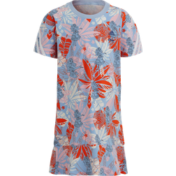 adidas Girl's X Disney Moana Dress - Blue Dawn/Clear Pink/Semi Impact Orange/White