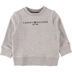 Tommy Hilfiger Essential Sweatshirt - Graumeliert/Rot/Weiß