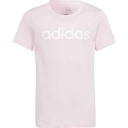 Adidas Linear Logo Cotton Slim Fit Maglietta Ragazze Bianco - 170