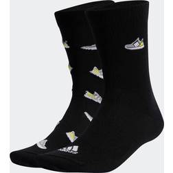 adidas Run x Ultraboost Shoe Love Graphic Socks Pairs 4.5-5.5