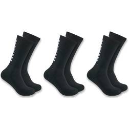 Carhartt Force Logo Crew Strumpor 3-Pack - Black
