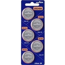 Murata CR2450 Button Cell CR 2450 610 mAh Pack of 5
