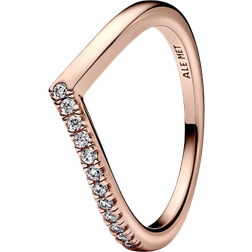 Pandora Timeless Wish Half Sparkling Ring - Rose Gold/Transparent