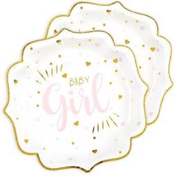 Santex Disposable Plates Baby Girl 10-pack