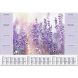 Sigel HO308 Sous-main Fragrant Lavender Calendrier 3 ans Lilas (L x H) 59.5 cm x 41 cm