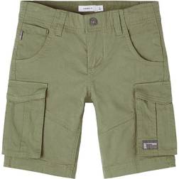 Name It Boy's Regular Fit Shorts - Deep Lichen Green