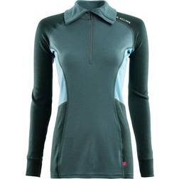 Aclima WarmWool Polo - North Atlantic/Green Gables/Reef Waters