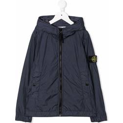 Stone Island Junior logo-patch sleeve jacket kids PolyamidePolyurethane/Cotton/Polyamide yrs