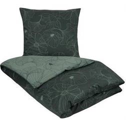 Borg Design Blomstret sengetøj flower Dynetrekk Grønn (200x140cm)