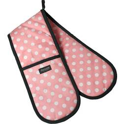 Dexam Polka Double Blush Pot Holders Pink, Grey