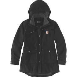 Carhartt Loose Fit Weathered Duck Cappotto da donna nero dimensione