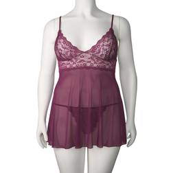 Nortie Basil Bordeaux Babydoll Set