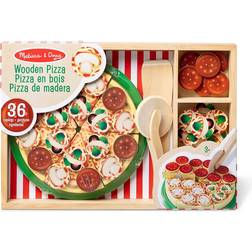 Melissa & Doug Pizza Play Food Set with 36 Toppings