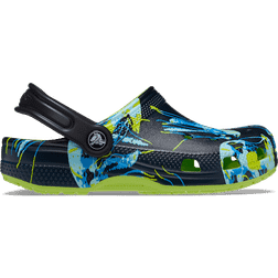 Crocs Toddler Classic Meta Scape Clog - Limeade/Multi