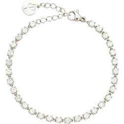 Edblad Bar Sparkle Bracelet - Silver/Transparent