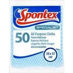 Spontex Specialist 50 All Purpose Cloths Blue 50pk