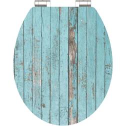 SCHÜTTE WC-Sitz Blue Wood 37 x 43 cm