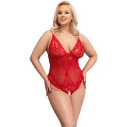 Cottelli Collection Body con entrepierna abierta Rojo