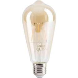 Gelia Retro LED-lampa 470 lm, guld, dimbar