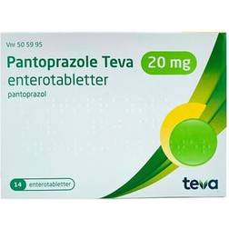 Pantoprazol "Teva" 20 mg Håndkøb, apoteksforbeholdt 14