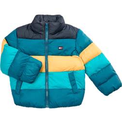 Tommy Hilfiger Rugby Stripe Puffer Jacket pojkar Vinterjackor
