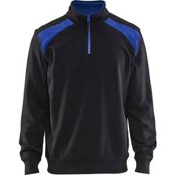 Blåkläder Sweat Col Camionneur Bicolore - Noir