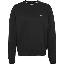 Tommy Jeans Regular Fleece Sweatshirt - Schwarz